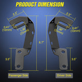 Nilight Ditch Light Brackets Hood Hinges Mount Bracket Kit for Auxiliary Offroad LED Pods Work Lighting Compatible with Toyota 4Runner 2009-2023 Tundra 2007-2021, view 2