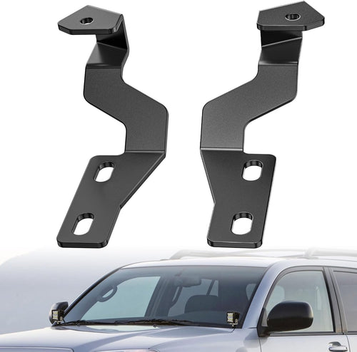 Nilight Ditch Light Brackets Hood Hinges Mount Bracket Kit for Auxiliary Offroad LED Pods Work Lighting Compatible with Toyota 4Runner 4th Gen 2003 2004 2005 2006 2007 2008 2009