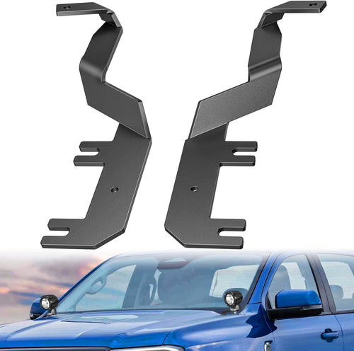 Nilight Ditch Light Brackets Hood Hinges Mount Bracket Kit for Auxiliary Offroad LED Pods Work Lighting on Ford F-250 F-350 F-450 F-550 Super Duty 2017 2018 2019 2020 2021 2022