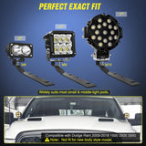 Nilight Ditch Light Hood Hinges Mounts For 2009-2018 Dodge RAM 1500 2500 3500, view 3