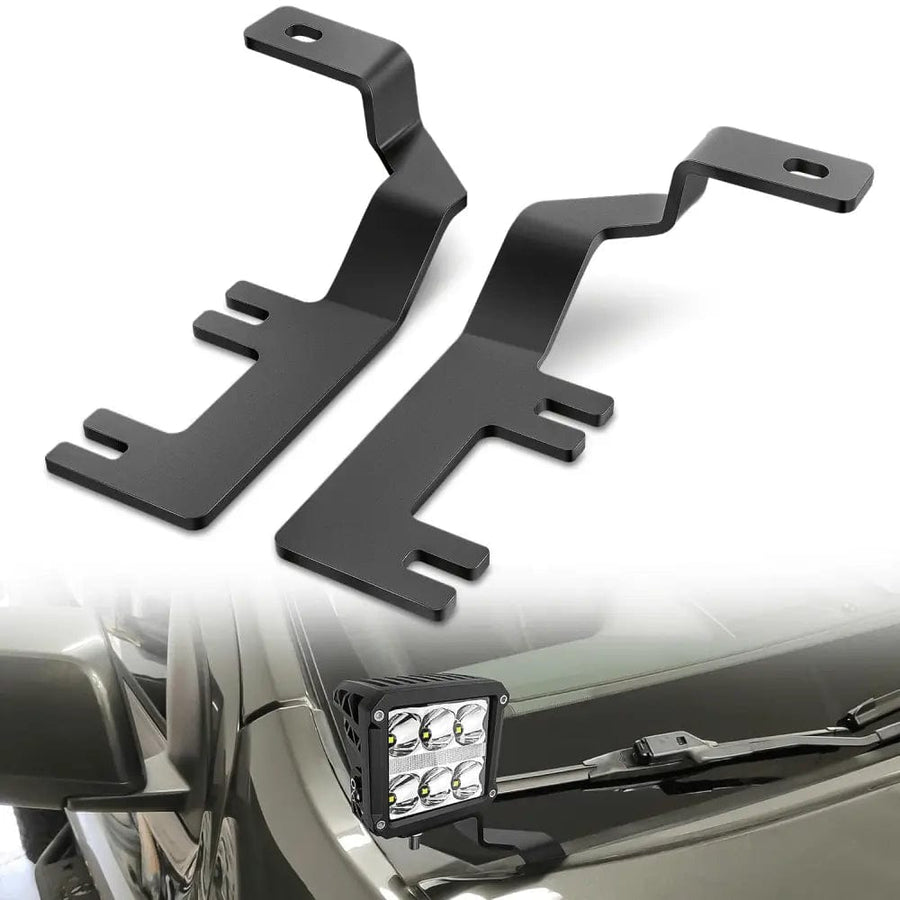 Nilight Ditch Light Hood Hinges Mounts For 2015-2022 Chevy Colorado 2015-2021 GMC Canyon