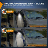 Nilight Dome Light Spot Flood Combo Universal 2in-4in Roll Bar Mount, view 6