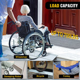 Nilight Door Threshold Ramp 2inch Rise Portable Aluminum Wheelchair Door Transition Entry Ramps for Doorways Home Steps, view 6