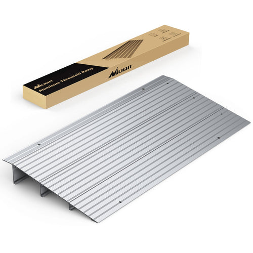 Nilight Door Threshold Ramp 3inch Rise Portable Aluminum Wheelchair Door Transition Entry Ramps for Doorways Home Steps (25% OFF Final Checkout)
