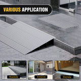 Nilight Door Threshold Ramp 4inch Rise Portable Aluminum Wheelchair Door Transition Entry Ramps for Doorways Home Steps, view 4