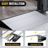 Nilight Door Threshold Ramp 4inch Rise Portable Aluminum Wheelchair Door Transition Entry Ramps for Doorways Home Steps, view 5