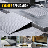 Nilight Door Threshold Ramp 5inch Rise Portable Aluminum Door Transition Entry Ramps for Doorways Home Steps, view 4