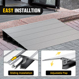 Nilight Door Threshold Ramp 5inch Rise Portable Aluminum Door Transition Entry Ramps for Doorways Home Steps, view 5