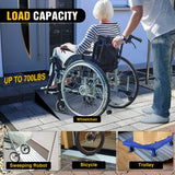 Nilight Door Threshold Ramp 5inch Rise Portable Aluminum Door Transition Entry Ramps for Doorways Home Steps, view 6