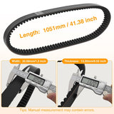 Nilight Drive Belt 3211077 for Polaris CVT Belts Compatible with Polaris Sportsman 500 335 400 450 Scrambler 500 Ranger Magnum Blazer Trail Boss Big Xpress Xplorer 4x4 ATV UTV Replaces 3211048 20G4022, view 2