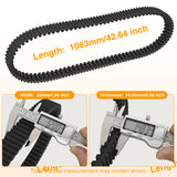 Nilight Drive Belt 3211149 Replacement for Polaris Ranger Extreme Badass CVT Drive Belt Fit for 2013-2019 Polaris Ranger XP 900 1000, 570, Crew 900 ACE 325 Models and More, EPS, Premium, Deluxe,1 Pack, view 2