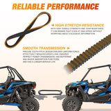 Nilight Drive Belt 3211180 Fits Polaris RZR belts Performance CVT Belt for 2014+ Polaris RZR XP 1000/ RZR XP 4 1000/ Trail S & S 1000/ General XP 1000 Replaces #3211180 3211172 3211148 3211142, 1 Pack, view 6