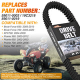 Nilight Drive Belt 59011-0003 Fit for Kawa-sa-ki Brute Force 650 750 2005-2020 KFX700 2004-2009 KRF750 Prairie 360 650 700 2002-2012 Teryx 750 2011 Replace 19C3218, 59011-0019 Aramid Fiber CVT Belt, view 4