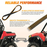 Nilight Drive Belt 59011-0003 Fit for Kawa-sa-ki Brute Force 650 750 2005-2020 KFX700 2004-2009 KRF750 Prairie 360 650 700 2002-2012 Teryx 750 2011 Replace 19C3218, 59011-0019 Aramid Fiber CVT Belt, view 6