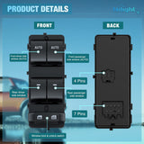 Nilight Driver Power Master Window Switch for 2011-2014 Ford F-150 | for 2011 2012 2013 2014 Ford F-150 Window Switch Panel Replacement BL3Z-14529-BA DWS1584, view 2