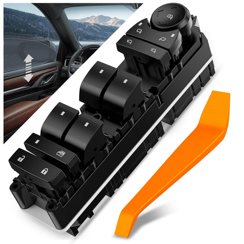 Nilight Driver Power Window Switch for 2007-2014 Chevrolet/GMC | for 2007 2008 2009 2010 2011 2012 2013 Chevrolet Avalanche/Silverado /Suburban Tahoe GMC Sierra 15093440 20835553 1S15711