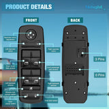 Nilight Driver Power Window Switch Replacement for 2008 2009 Chrysler/Dodge | for 2008 2009 Chrysler Town & Country /Dodge Grand Caravan 920-401 04602535AC 04602535AD 04602535AE 04602535AF 04602535AG, view 2