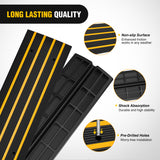 Nilight Driveway Curb Ramp, 2.6 Inch High Heavy-Duty Rubber Curbside Vehicle ramp for Car, Truck, Wheelchair Mobility, Loading Dock, Garage, view 3