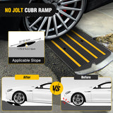 Nilight Driveway Curb Ramp, 2.6 Inch High Heavy-Duty Rubber Curbside Vehicle ramp for Car, Truck, Wheelchair Mobility, Loading Dock, Garage, view 4