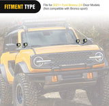 Nilight Dual A-Pillar Lower Windshield Hinge Mounts Light Pods For 2021-2023 Ford Bronco, view 6