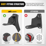 Nilight Dual A-Pillar Windshield Hinge Mounts For 2018 2019 2020 2021 2022 2023 2024 Jeep Wrangler JL 2020 2021 2022 2023 2024 Gladiator JT, view 3