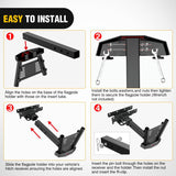 Nilight Dual Hitch Mount Flagpole Holder fits 2 Inch Receivers | Heavy Duty Metal Mount Kit Compatible with 0.87 to 1.38 Inch Diameter Flag Tube for Trucks SUV RV Pickup Camper Trailer Jeep, view 6