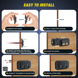 Nilight Dual USB Charger PD Type C QC 3.0 Fast Charging Outlet, view 3