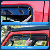 Nilight Durable in Channel Rain Guards for Chevrolet (Chevy) Traverse 2018 2019 2020 2021 2022 2023 Window Deflectors, Vent Window Visors-4pcs, view 3