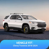 Nilight Durable in Channel Rain Guards for Chevrolet (Chevy) Traverse 2018 2019 2020 2021 2022 2023 Window Deflectors, Vent Window Visors-4pcs, view 4