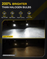 Nilight EF1 881 LED Fog Light Bulbs 200% Brightness 6000K Cool White 1:1 Mini Size Halogen Replacement 881/889/ 898/886 /894 LED Fog Light DRL Conversion Kit,Pack of 2, view 4
