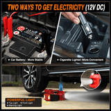 Nilight Electric Car Jack 5 Ton 12V Hydraulic with Inflatable Pump Impact Wrench LED Light 3 in 1 Portable Floor Jack for Tire Change, view 5