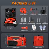 Nilight Electric Car Jack 5 Ton 12V Hydraulic with Inflatable Pump Impact Wrench LED Light 3 in 1 Portable Floor Jack for Tire Change, view 6
