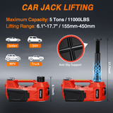 Nilight Electric Car Jack 5 Ton 12V Hydraulic with Inflatable Pump LED Light 3 in 1 Portable Floor Jack for Tire Change, view 3