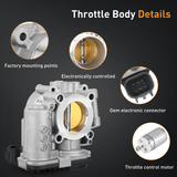 Nilight Electronic Throttle Body 55565489 fits for Buick Chevrolet Vehicles, Buick Encore 2013-2019, Throttle for Chevy Cruze 2011 2012-2016, Sonic 2012-2018, Trax 2013 2014 2015 2016 2017 2018 2019, view 3