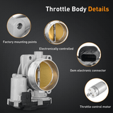 Nilight Electronic Throttle Body fits for Buick Cadillac Chevrolet GMC - for Buick Enclave Regal Cadillac ATS CTS SRX XTS Chevy Camaro Caprice Impala Colorado Equinox Traverse GMC Canyon Acadia, view 3