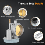 Nilight Electronic Throttle Body fits for Chevy Hummer Buick GMC Isuzu Vehicles - for Chevy Colorado Impala Monte Carlo Trailblazer, H3, Buick Rainier, GMC Canyon Envoy, Isuzu Ascender i-350, view 3