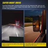 Nilight Enclosed Amber Red Trailer Fender Lights (Pair), view 4