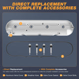 Nilight Engine Valve Cover for Cadillac Escalade 2009 2010 2011 2012 2013 2014, Chevrolet Silverado Suburban 1500 2500 3500 2009-2015 2016 2017 2018 2019, Express 2009-2020, for GMC Savana 2009-2020, view 4