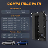 Nilight Engine Valve Cover Set for Chevy Cruze 2010 2011 2012 2013 2014 2015 2016, Sonic 2012-2018, Trax 2013-2017 2018 2019 2020, Astra 2008 2009, Aveo Aveo5 2009 2010 2011 (Bolts Included), view 2