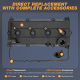 Nilight Engine Valve Cover Set for Nissan Altima S SL 2002 2003 2004 2005 2006, Base 2002-2004 2006, for Sentra S 2004, Engine Valve Cover for Sentra SER, SER Spec V 2002-2006, 2.5L (Bolts Included), view 2