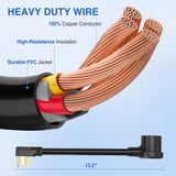 Nilight EV Dryer Adapter Cord 30 Amp to 30Amp 4 Prong 125V/250V 7500 Watt Pure Copper Dryers New Outlet Old Plug Conversion Heavy Duty 10 Gauge Wires 14-30P 10-30R 30M/30F, view 3