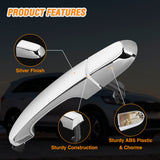 Nilight Exterior Door Handle Rear Right Passenger Side Compatible with 2011 2012 2013 2014 2015 Kia Sorento Upgraded Chrome Outside Car Door Handles Silver Finish Replaces OEM# 826512P010, 836622P010, view 3