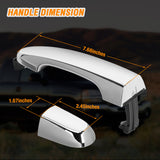 Nilight Exterior Door Handle Rear Right Passenger Side Compatible with 2011 2012 2013 2014 2015 Kia Sorento Upgraded Chrome Outside Car Door Handles Silver Finish Replaces OEM# 826512P010, 836622P010, view 4