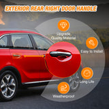 Nilight Exterior Door Handle Rear Right Passenger Side Compatible with 2011 2012 2013 2014 2015 Kia Sorento Upgraded Chrome Outside Car Door Handles Silver Finish Replaces OEM# 826512P010, 836622P010, view 5