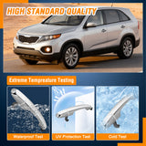 Nilight Exterior Door Handle Rear Right Passenger Side Compatible with 2011 2012 2013 2014 2015 Kia Sorento Upgraded Chrome Outside Car Door Handles Silver Finish Replaces OEM# 826512P010, 836622P010, view 6