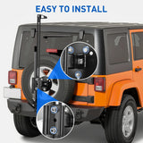 Nilight Farm Jack Wheel Mount Bracket, Spare Tire Carrier for Off-Road Jack Recovery 4X4 4WD (25% OFF Final Checkout), view 6
