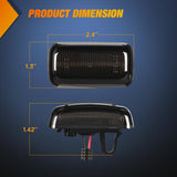 Nilight Fender Side Marker Lights 4 PCS 21 LED Smoke Lens Red Amber Front Rear Clearance Light Compatible with 2015-2022 Chevy Silverado GMC Sierra 2500HD 3500HD Dual Wheeler Trucks, view 2