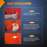 Nilight Fender Side Marker Lights 4 PCS Red Amber Front Rear Clearance Light Compatible with Ford 1999-2010 F350 F450 F550 Super Duty Dual Wheeler Trucks, view 5