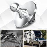 Nilight Fifth Wheel to Gooseneck Ball Adapter, Kingpin to 2-5/16 Inch Gooseneck Ball Towing Receiver Adapter for Trailer Tractor w/ 30,000lbs Max Load, Silver, view 6