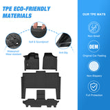 Nilight Floor Mats for Dodge Grand Caravan 7 Seats 2011-2021/2008-2016 Town & Country (Stow'n Go Only) All Weather Custom Fit Heavy Duty Floor Liners, view 3